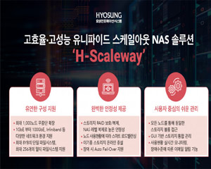 효성인포메이션시스템, 비정형 데이터 관리 해결하는 솔루션으로  NAS 시장 공략